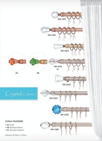 Crystal Collection Designer Curtain Rods