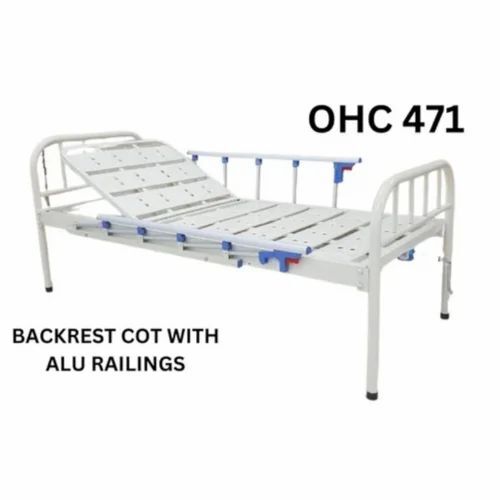 Backrest Cot with Aluminium Railings