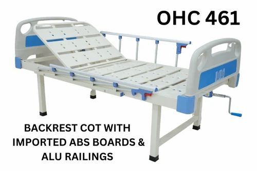 OH 461 Back Rest Cot with Imported Boards and Railings
