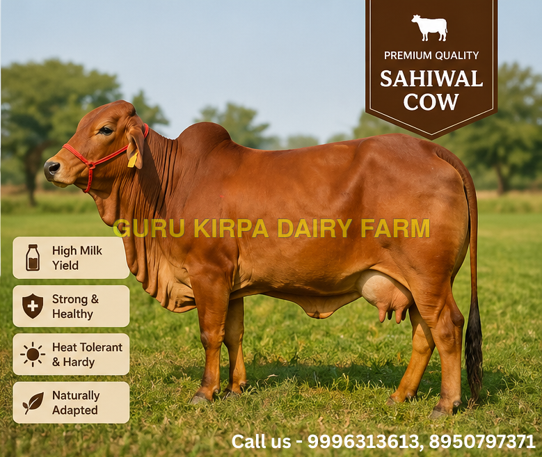 Sahiwal Cow - Color: Brown And White