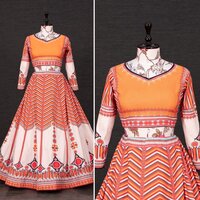 Digital Print On Vaishali Silk Material Lehenga Choli