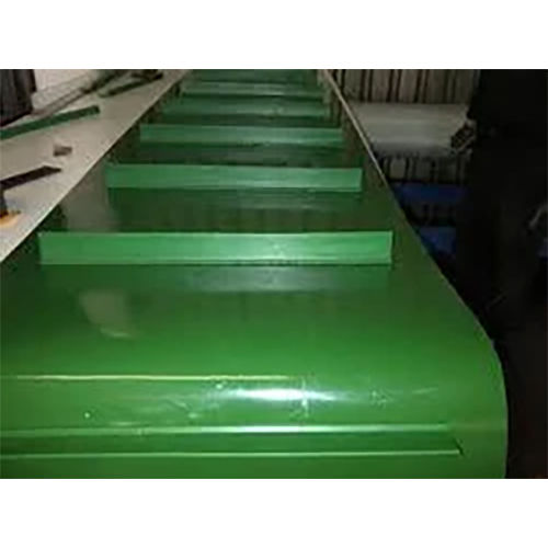 Belt Conveyor - Stainless Steel, Green Color | Industrial Usage, Reliable Belt Structure