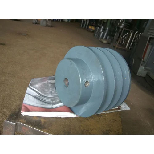 Blue V-Belt Pulley