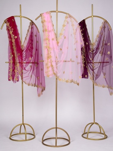 Women Pretty Net Cutwork Dupattas