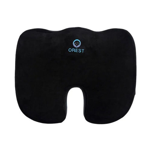 Strong & Durable Ortho Tailbone Black Velvet Memory Foam