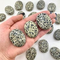 Dalmatian Jasper Worry Stone For Home Decoration