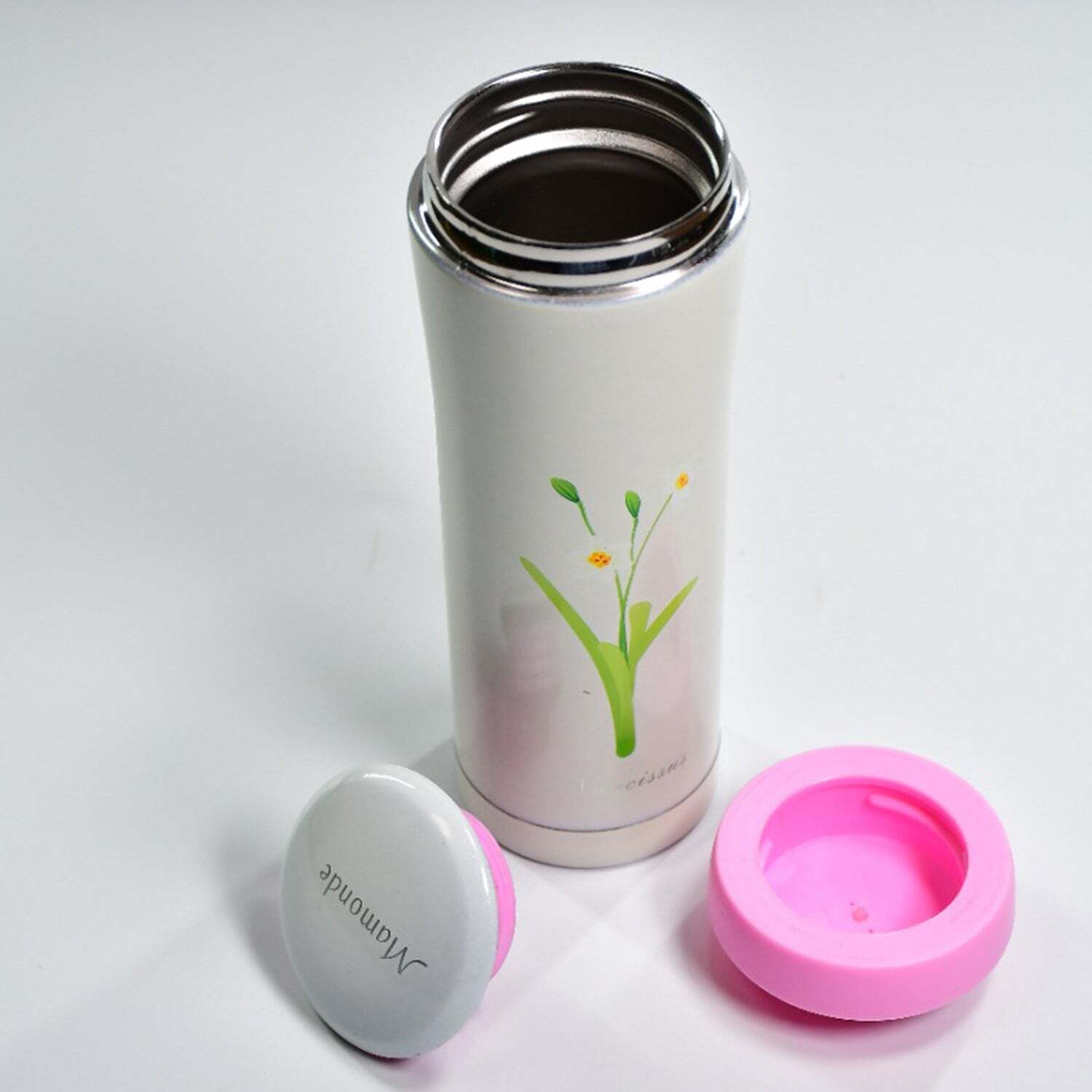 600ML PLAIN PRINT STAINLESS STEEL WATER BOTTLE FOR OFFICE HOME GYM OUTDOOR TRAVEL HOT AND COLD DRINKS (6445)