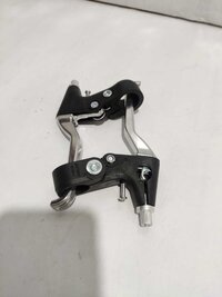 BICYCLE BRAKE LEVERS ALLOY 4 FINGER SLIVER