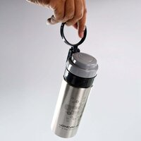 450ML STAINLESS STEEL WATER BOTTLE WITH RING CAP FOR MEN WOMEN KIDS THERMOS FLASK REUSABLE LEAK-PROOF THERMOS STEEL FOR HOME OFFICE GYM FRIDGE TRAVELLING (6450)