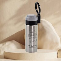 450ML STAINLESS STEEL WATER BOTTLE WITH RING CAP FOR MEN WOMEN KIDS THERMOS FLASK REUSABLE LEAK-PROOF THERMOS STEEL FOR HOME OFFICE GYM FRIDGE TRAVELLING (6450)