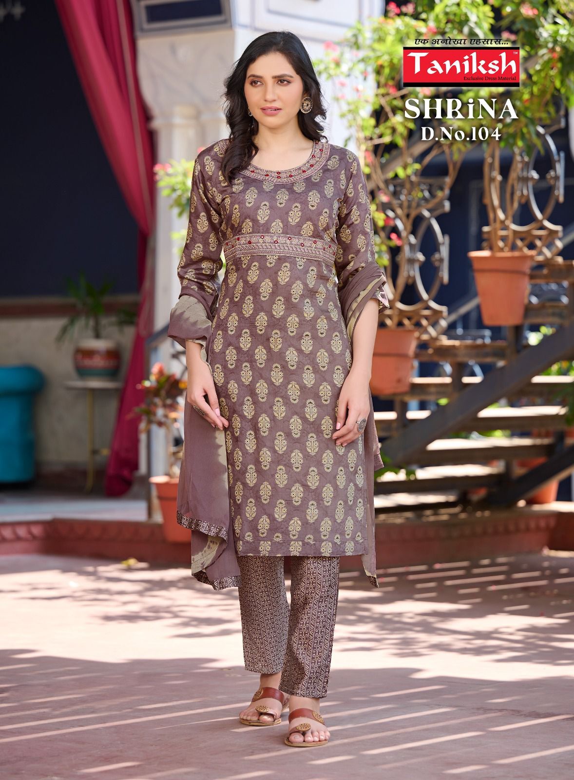 Designer Muslin Kurti Pant Set