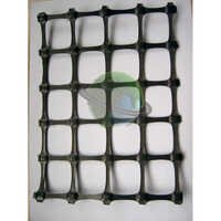 Pet Biaxial Geogrid - Pet Material, Customized Size, Black Color | High Tensile Strength 15x15 Kn To 80x80 Kn, Polished Surface Treatment