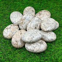 Dotted Ivory Magnesite Palmstone For Home Decoration