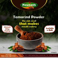 Dehydrated Tamarind Powder - FSSAI Certified, 500 gm to 20 Kg Box Packaging, Dark Brown Color | Dehydrated Drying Process, 3 Months Shelf Life
