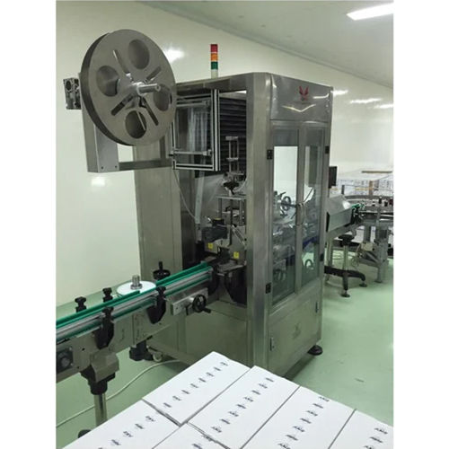 Silver Pvc Sleeve Applicator Machine