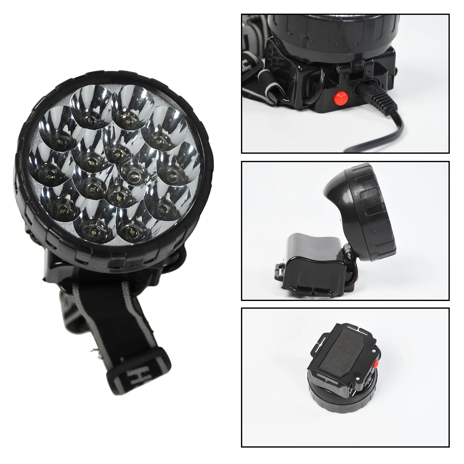 RECHARGEABLE HEAD LAMP 15 LED