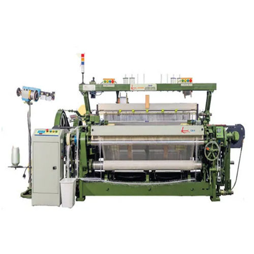 Green & White Automatic Flexible Rapier Weaving Loom Machine