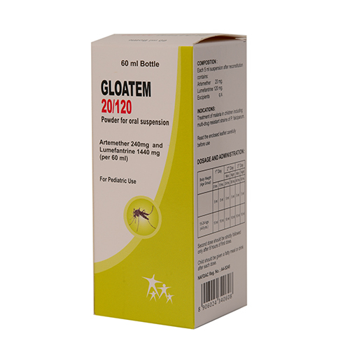 60ml Artemether 240mg And Lumefantrine 1440mg Powder For Oral Suspension