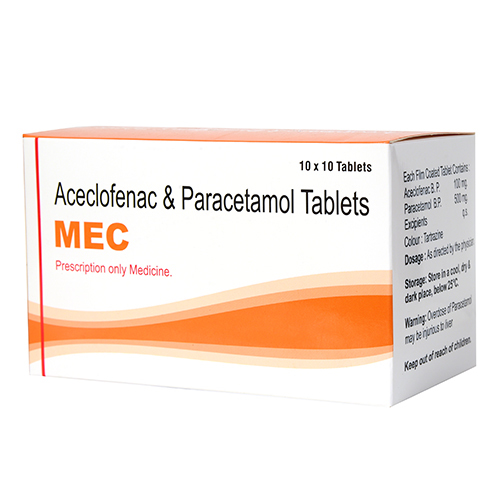 Aceclofenac And Paracetamol Tablets
