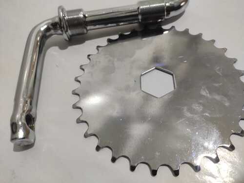 BICYCLE ONE PIECE CRANK -114MM WITH DISC 32 T
