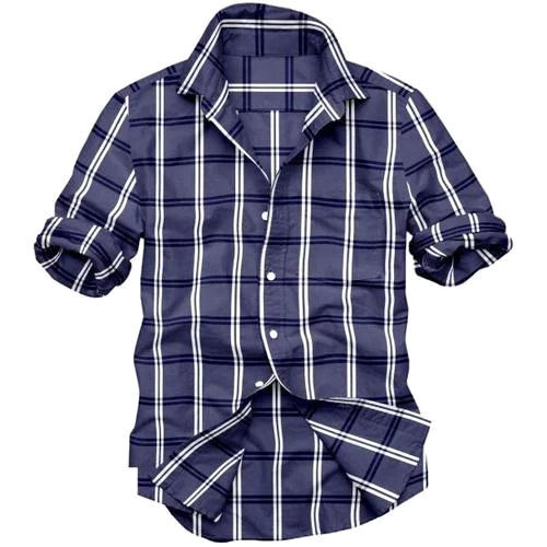 Men Full Sleeves Stripes Shirt