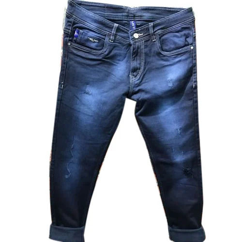 Washable Boy Faded Denim Fashionable Jeans