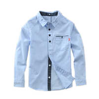Kids Full Sleeves Plain Cotton Shirts