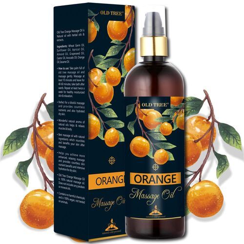 Orange Massage Oil 250Ml - Old Tree - Feature: Apply All Skin Type