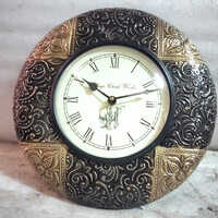 Classic Wood Metal Wall Clock