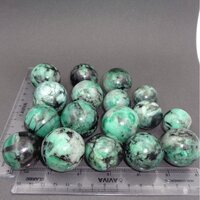 Green Black Emerald Sphere For Home Decoration