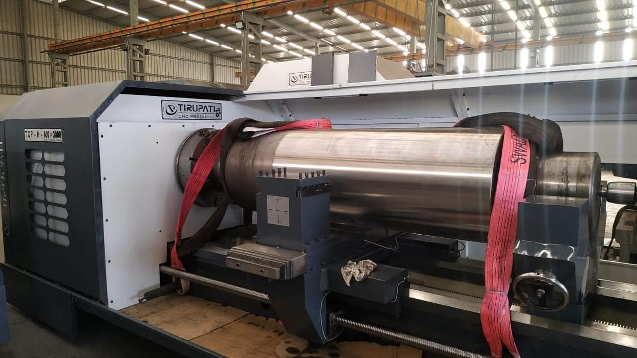 CNC ROLL TURNING LATHE MACHINE - TCP H1000 X 5000