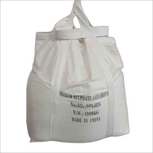 Sodium Sulfate Anhydrous - 1000 kg Sack Bag | 99% Purity, White Crystalline Solid, Highly Soluble in Water, Industrial Application