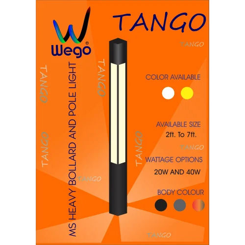 Tango Outdoor Led Pole Light Application: Industrial