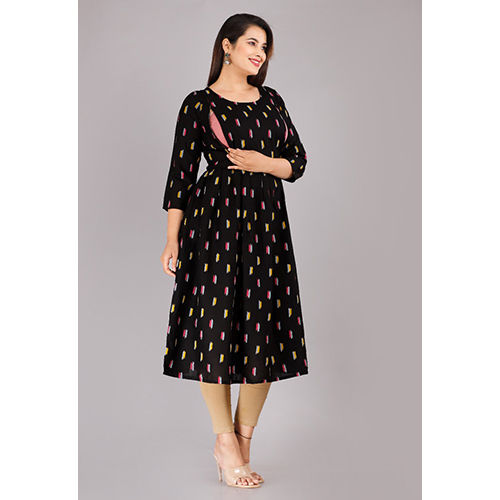 Ladies Maternity Black Kurti