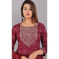 Rayon Printed Kurti And Dupatta Set