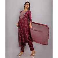 Rayon Printed Kurti And Dupatta Set