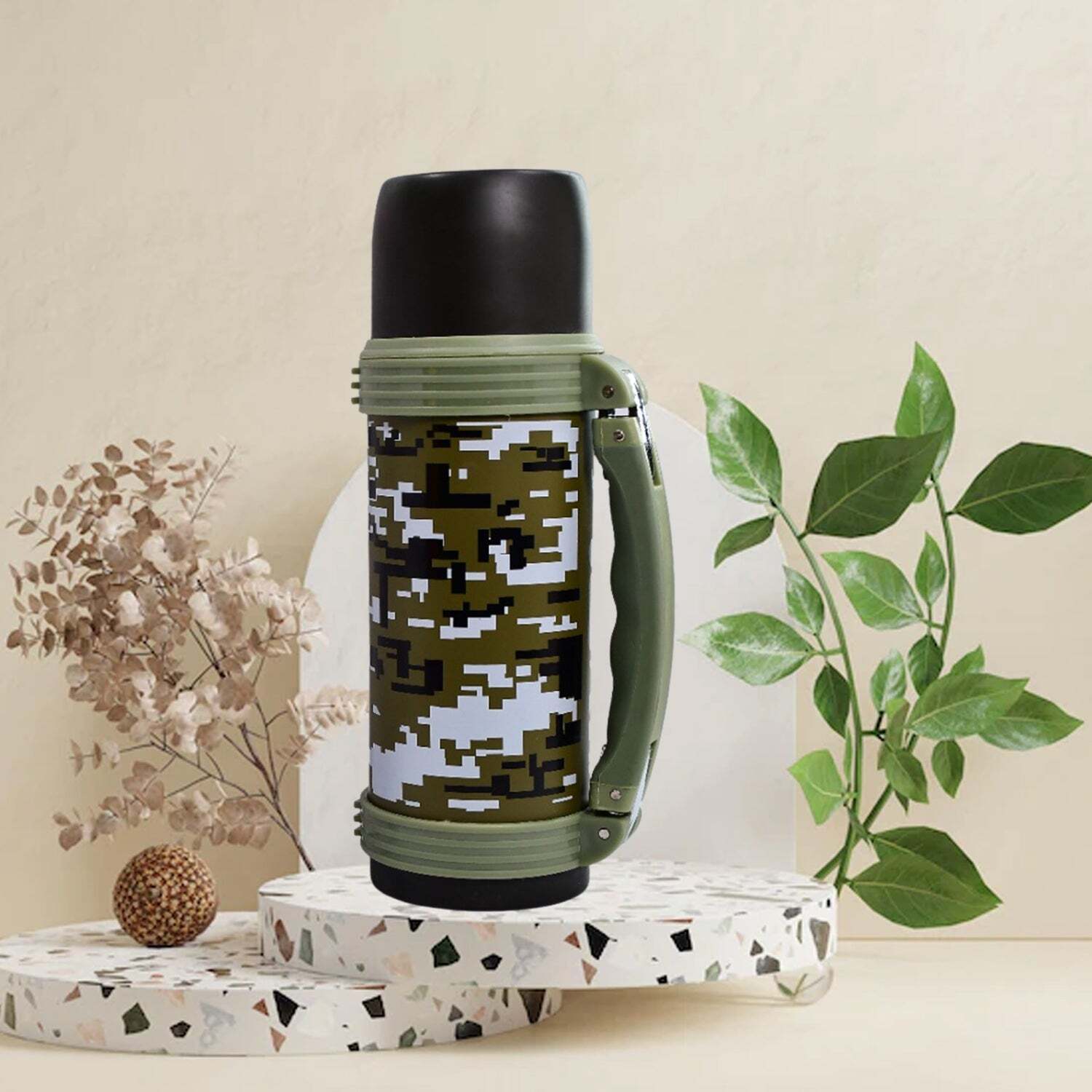 750ML STAINLESS STEEL TRAVEL BOTTLE FOR SCHOOL PICNIC TRACKING WATER BOTTLE FOR MEN WOMEN KIDS THERMOS FLASK (6455)