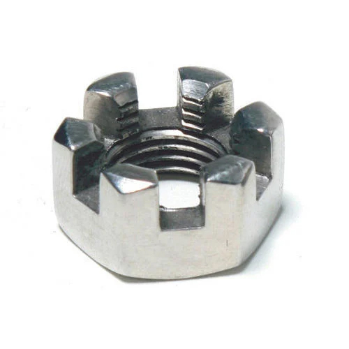 SS Slotted Hex Nut