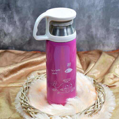 1PC STAINLESS STEEL MIX BOTTLES FOR STORING WATER AND SOME OTHER TYPES OF BEVERAGES ETC (6460)
