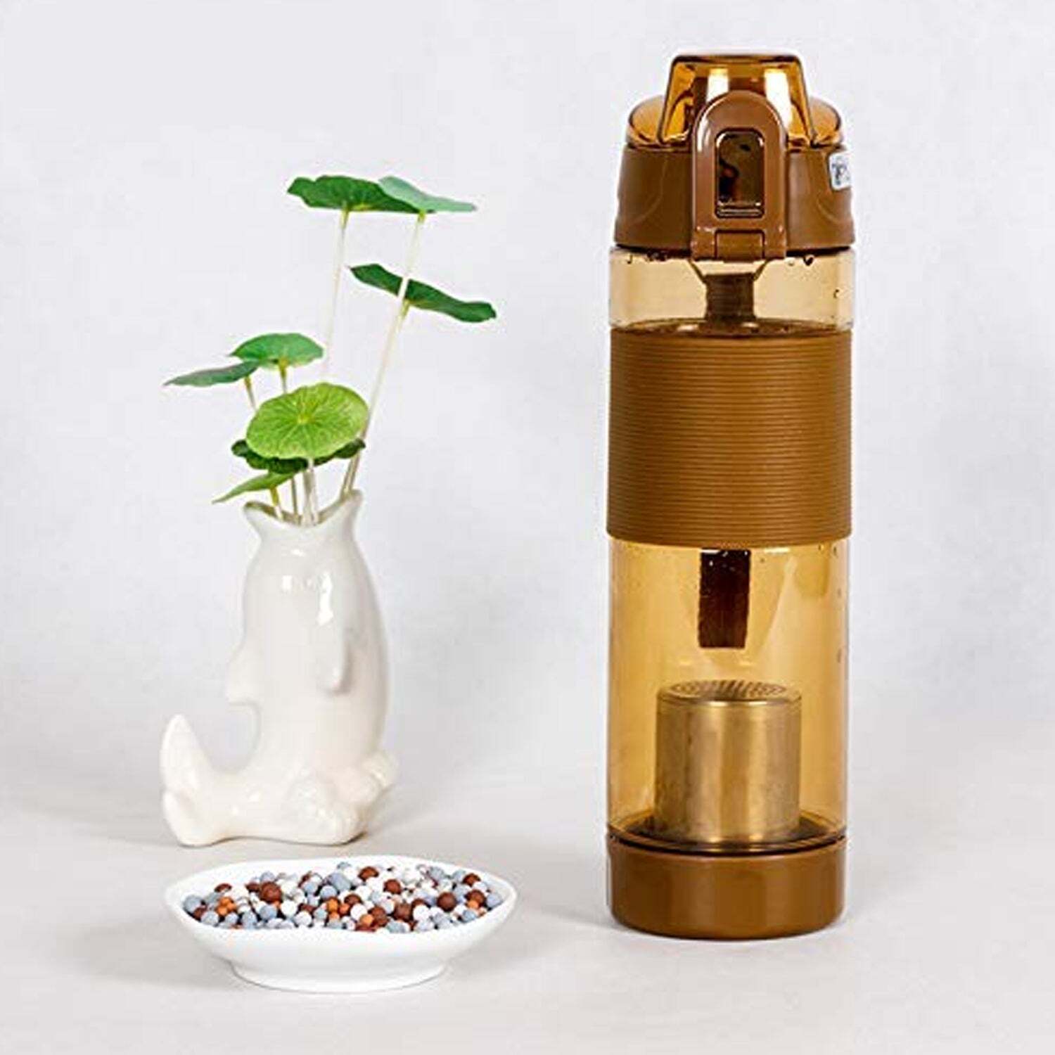 ALKALINE WATER BOTTLE WITH FOOD GRADE PLASTIC STYLISH AND PORTABLE (6480)