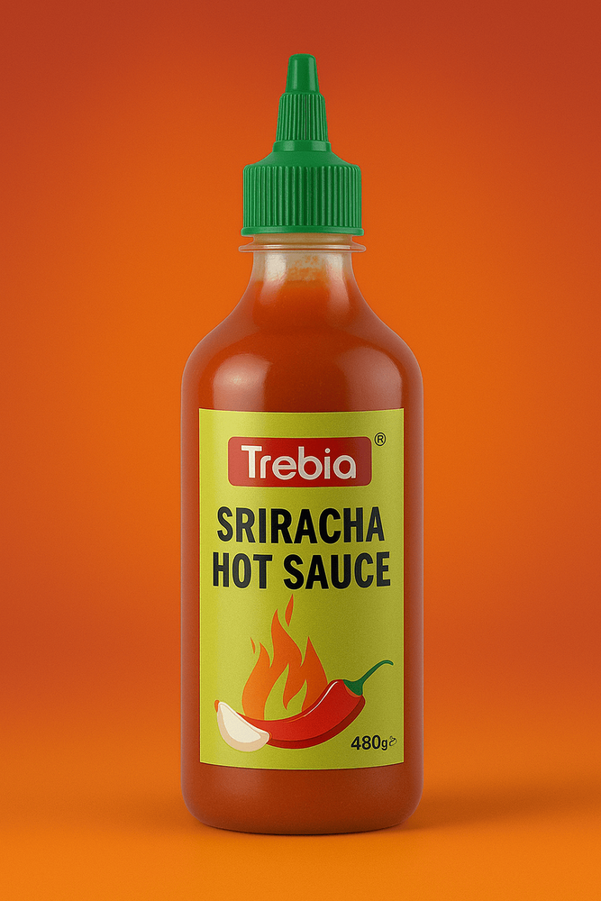 Sriracha Hot Sauce - 255g & 480g PET Bottles | Bold Spicy Kick for Dips, Toppings, and Versatile Culinary Use