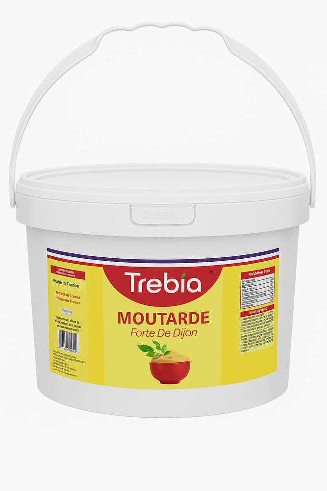 Trebia's Mustard Sauce - Glass Jars 300g, 370g, 720g, 830g, 1080g | Rich, Tangy, Creamy, Perfect for Sandwiches, Burgers, and Dressings