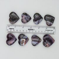 Amethyst lace Agate Hearts