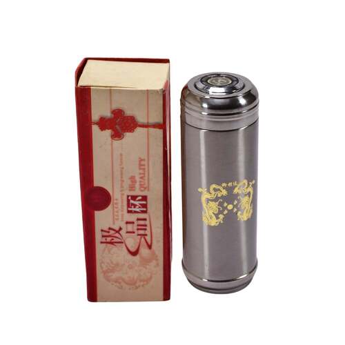 VACUUM INSULATED STAINLESS STEEL FLASK WATER BEVERAGE TRAVEL BOTTLE 380ML (6752)