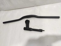 BICYCLE HANDLEBAR WITH STEM BRUTE TYPE 31.8 MM  25.4 MM 650MM