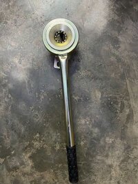 Led Punching Machine - Steel, 12 Inch Handle, 1 Inch Punch Diameter , Rubberized Grip, Lightweight Silver Design For Metal Sheeting