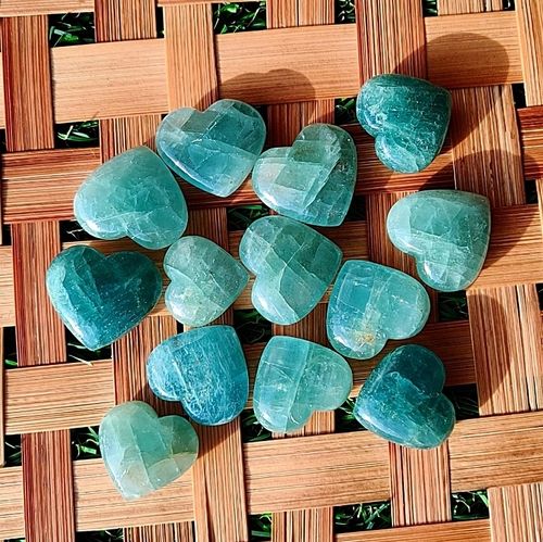 Aquamarine Mini Hearts