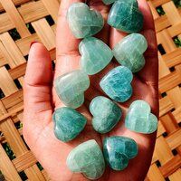 Aquamarine Mini Hearts