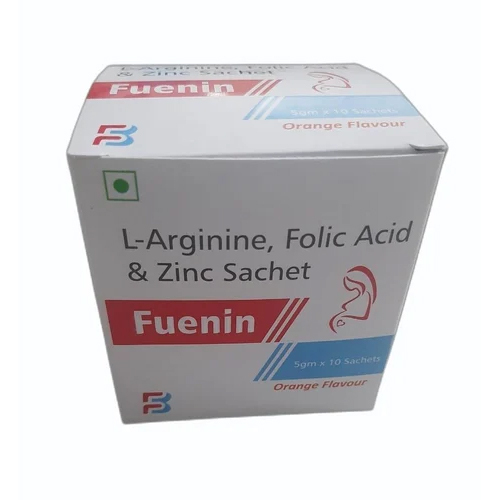 L Arginine Folic Acid Zinc Sachets