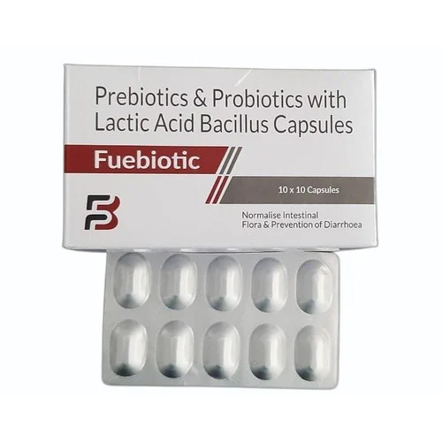 Prebiotics And Probiotics With Lactic Acid Bacillus Capsules - Physical Form: Tablets